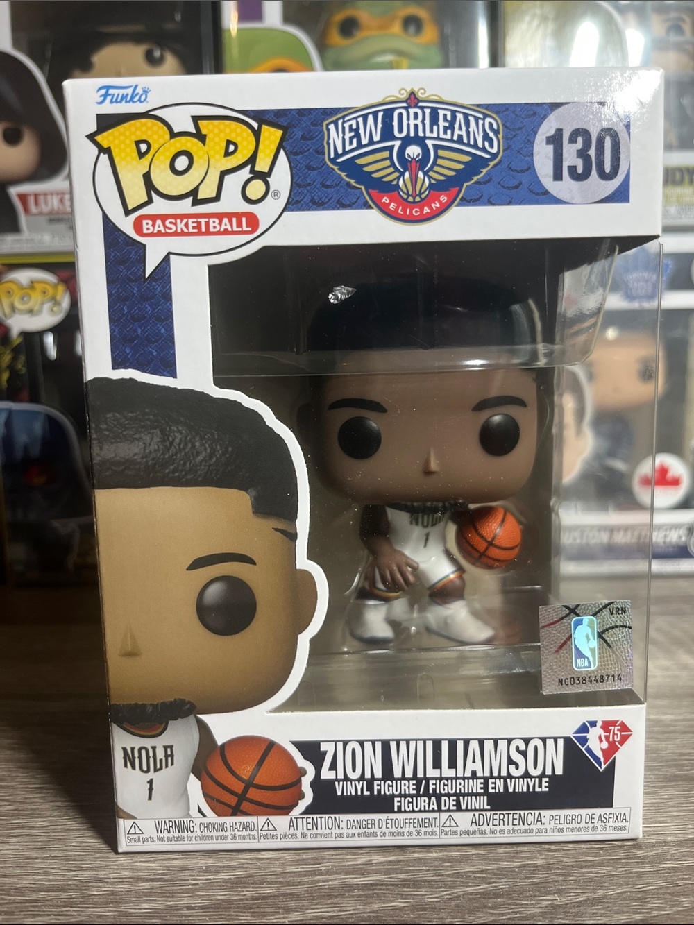 Funko Pop! Basketball Zion Williamson White and Brown